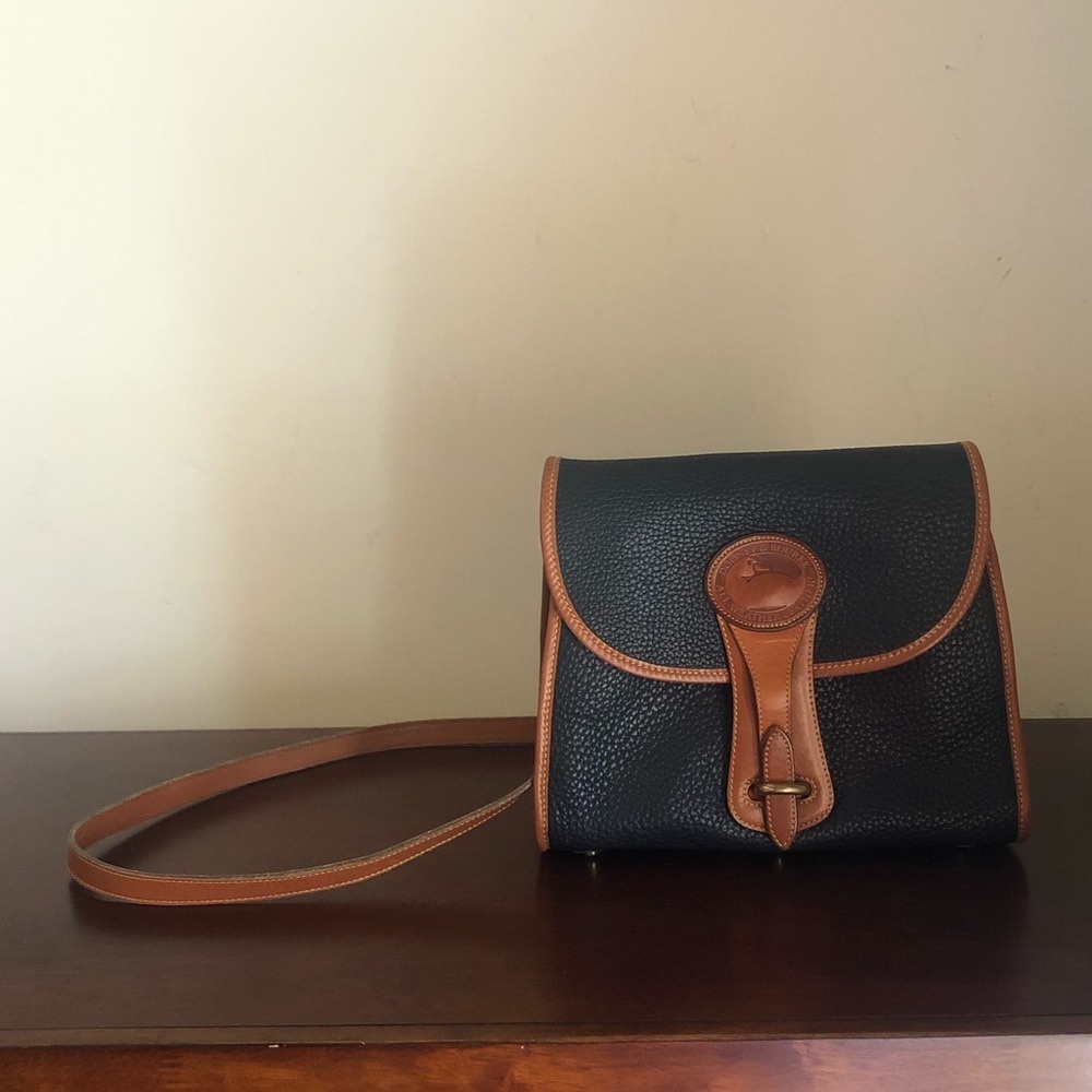 Vintage Dooney & Bourke Navy Blue Essex Bag